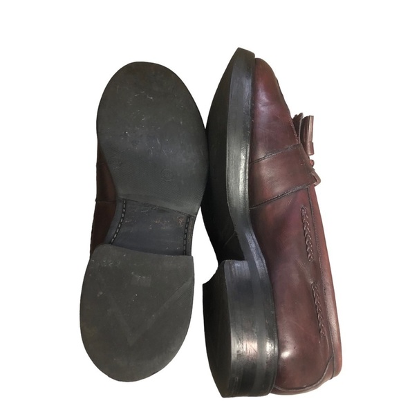 Allen Edmonds Cody Classic Preppy Leather Tassel Loafer Braided Brown Men’s 9 C - Picture 5 of 14